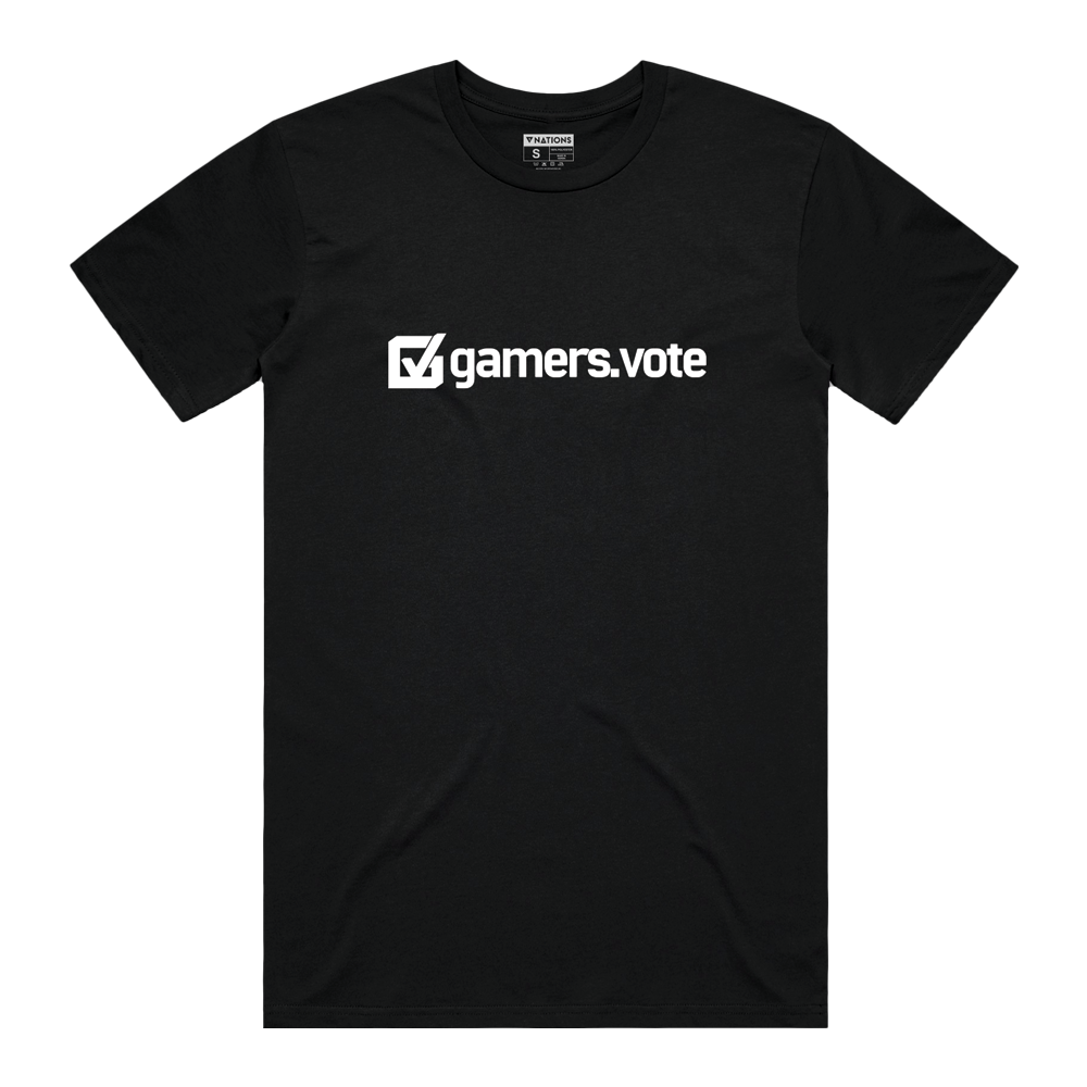 Gamers.Vote Lockup Tee - Black