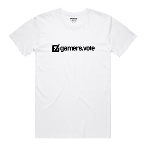 Gamers.Vote Lockup Tee - White